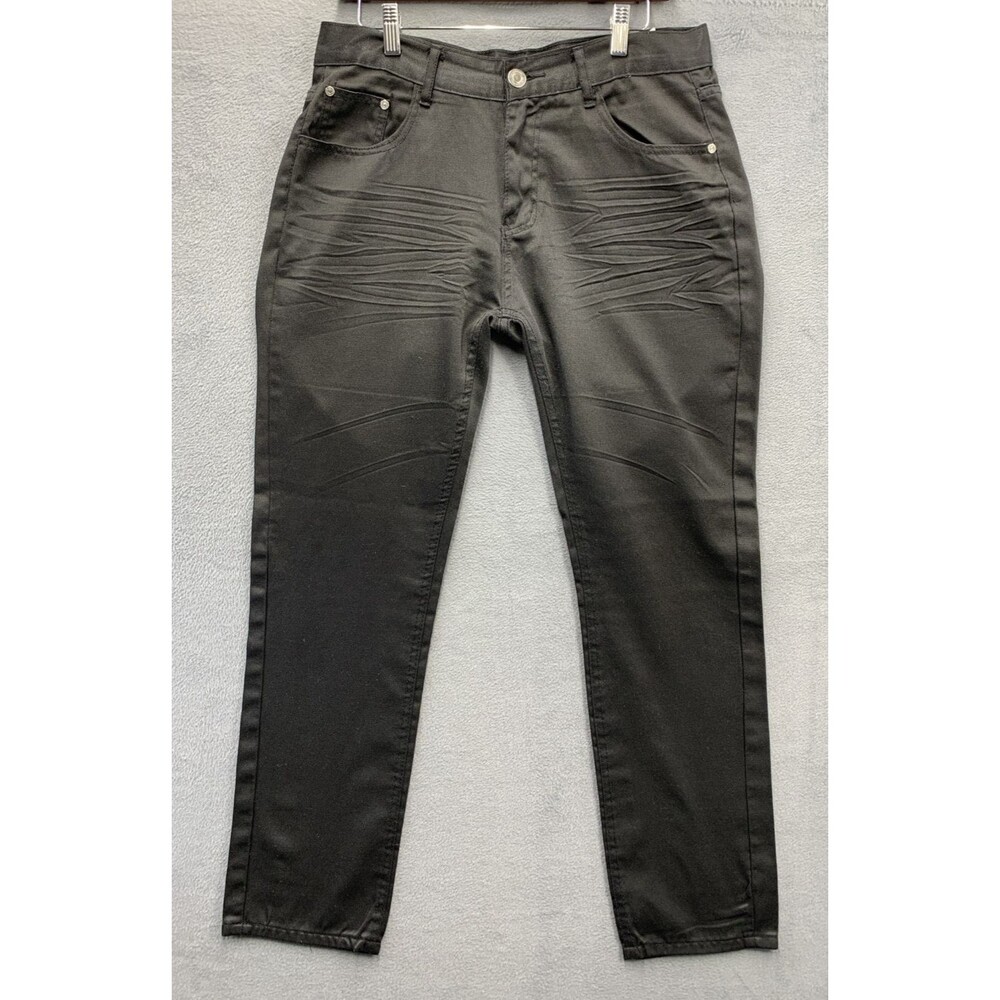 Reset Denim Light Weight Jeans Men's Size 34X32 Black Whiskering